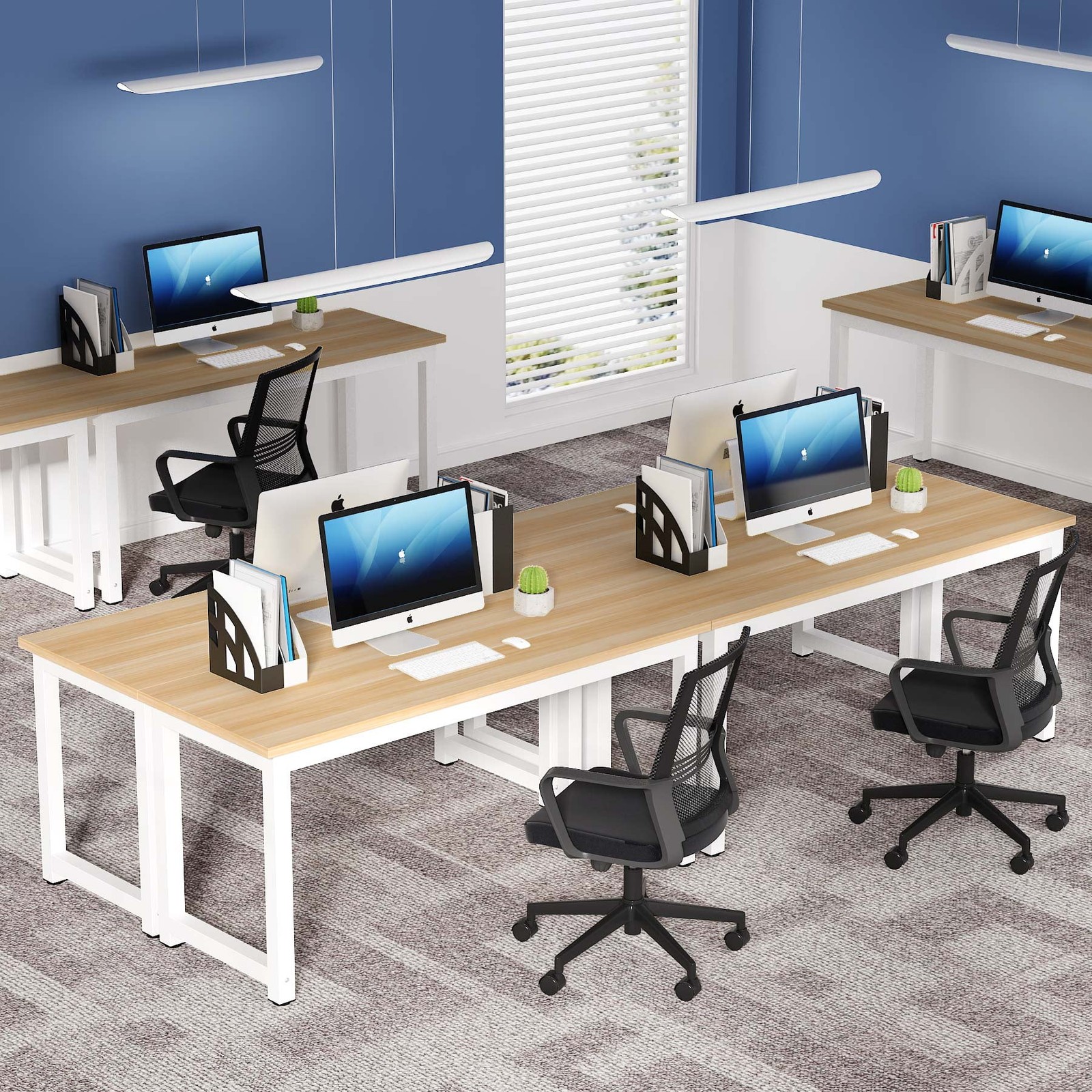 63″ Large Office Desk Computer Table Study Writing Desk Workstation for Home