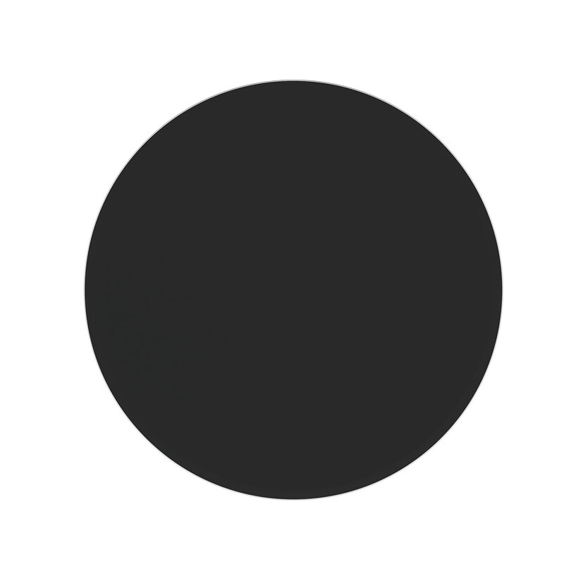 Round Black Tempered Glass Table Top 2/5” 3/8″ Thick Beveled Polished Edge