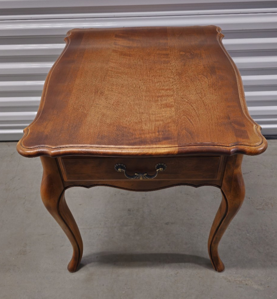 Ethan Allen Country French Lamp Table, Item #26-8303 in #236 Fruitwood Finish B
