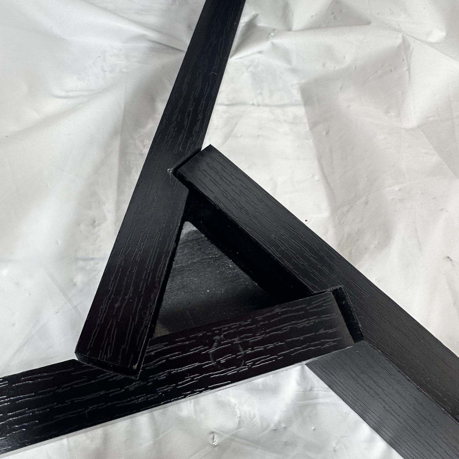 Postmodern Italian Style Accent Table Red Black Memphis Modern Geometric Table