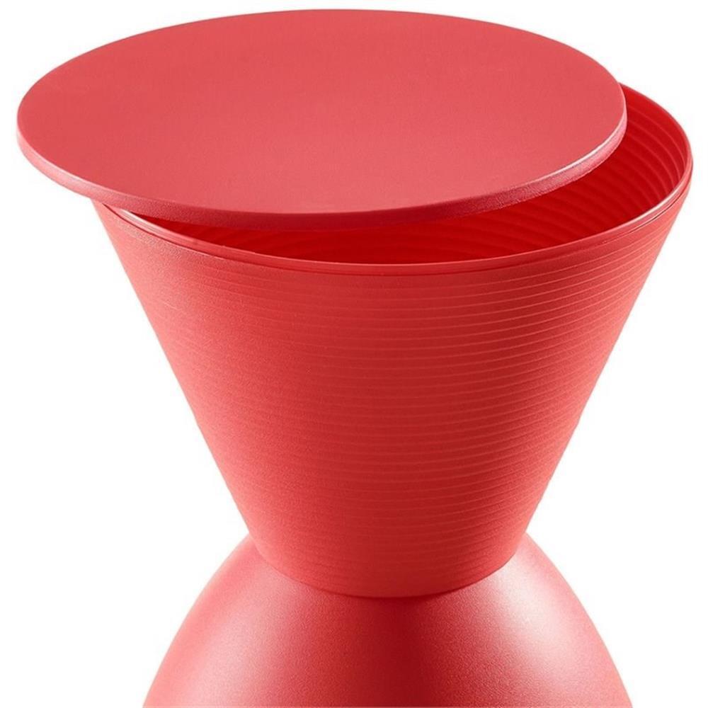 Hawthorne Collections 17″ Storage Stool in Red