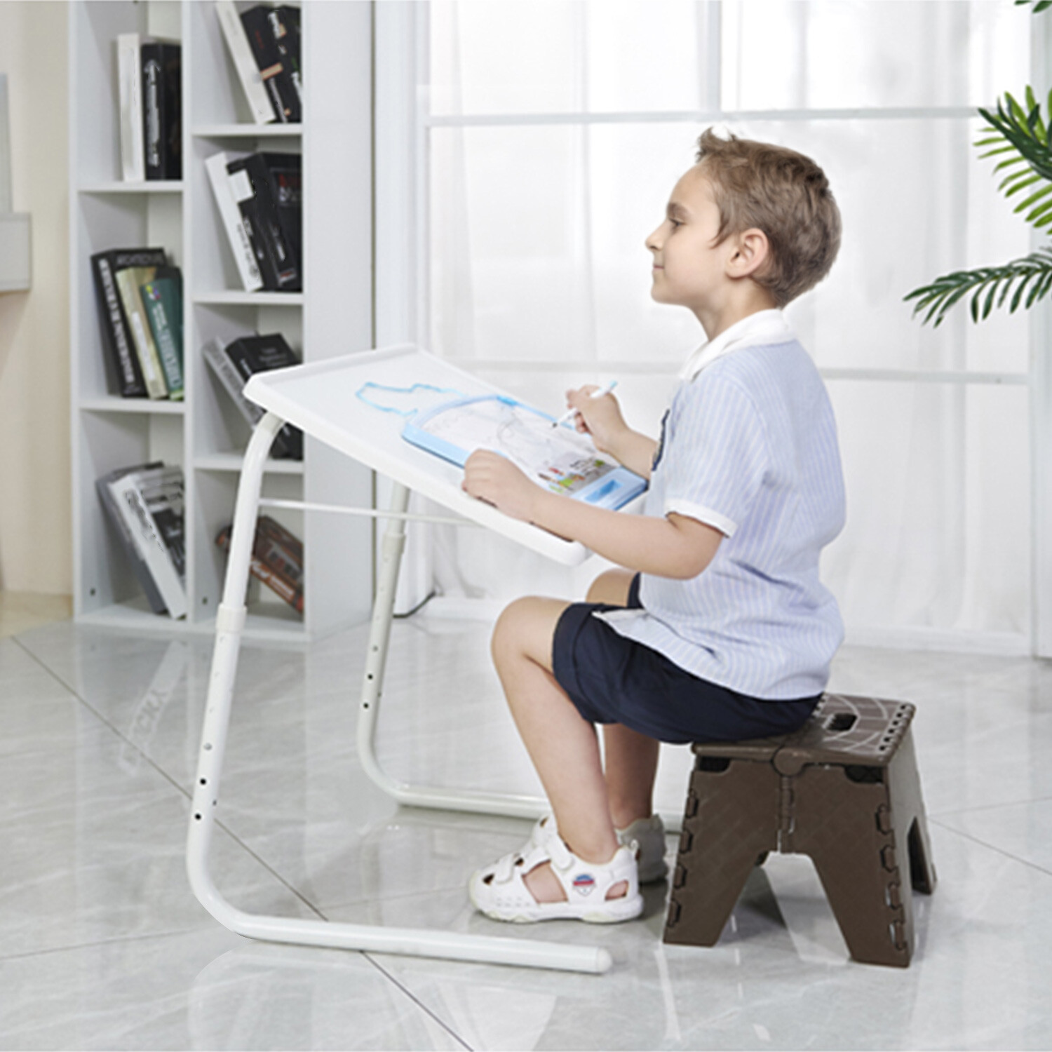 Portable Snack TV Dinner Laptop Tray Adjustable Folding Table Desk Sofa Bed Home