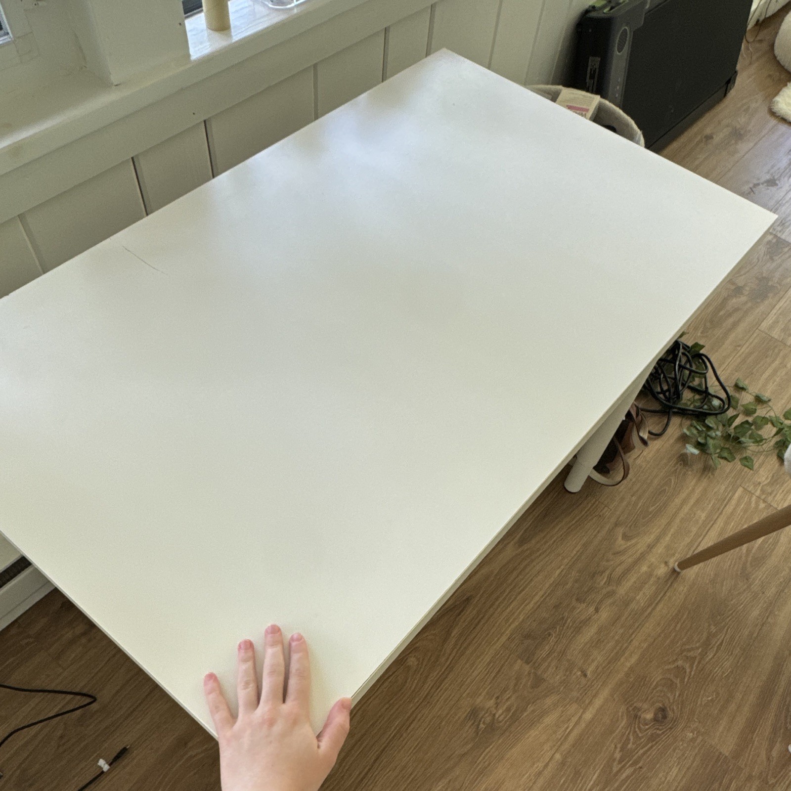 IKEA LINNMON/ADILS White Rectangular Desk Table 100x60cm Adjustable Height