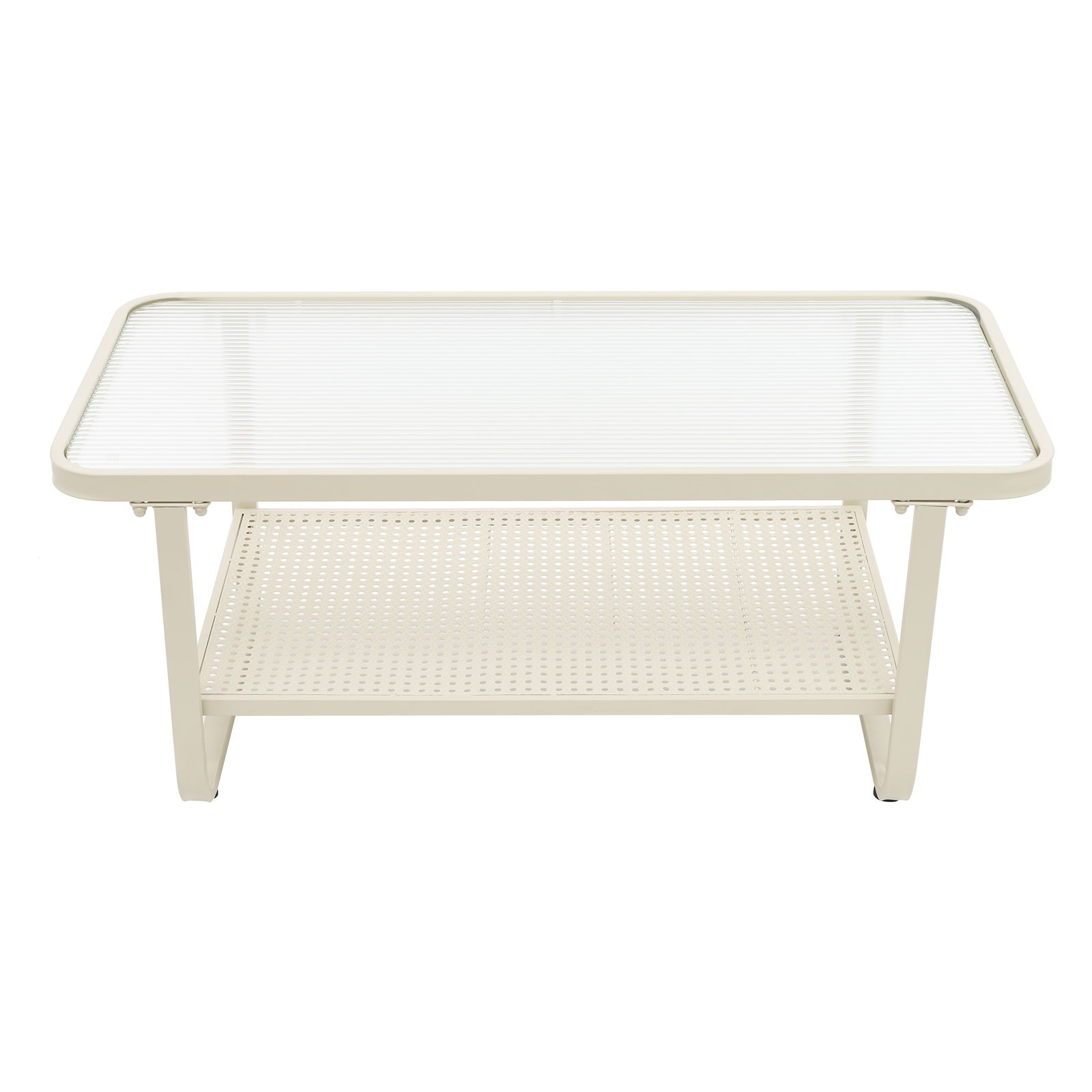 100*50*42cm Coffee Table Living Room Storage Coffee Table 2-Tier Coffee Table