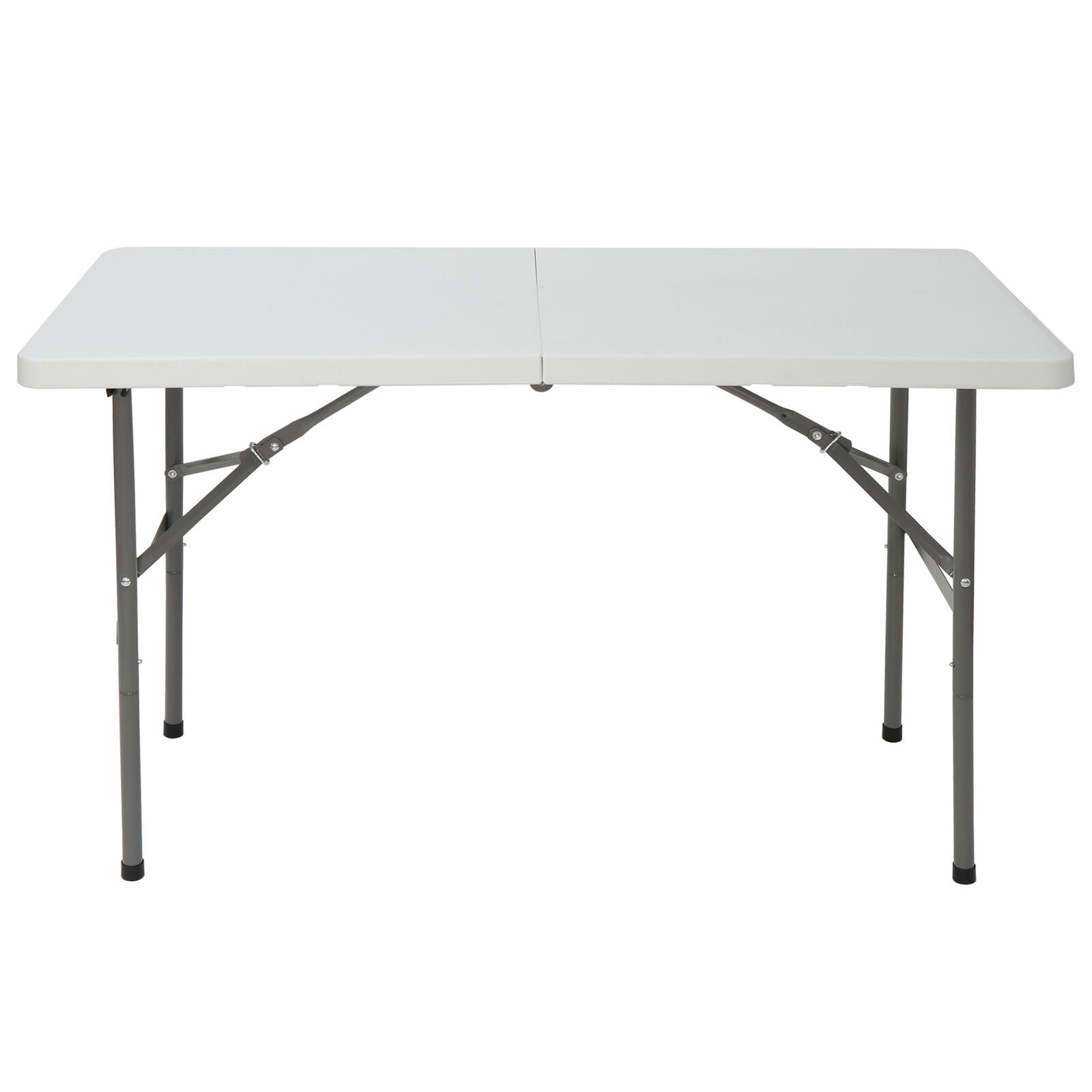 Portable 4FT Table Camping Desk w/Carry Handle Outdoor Use Picnic Party White