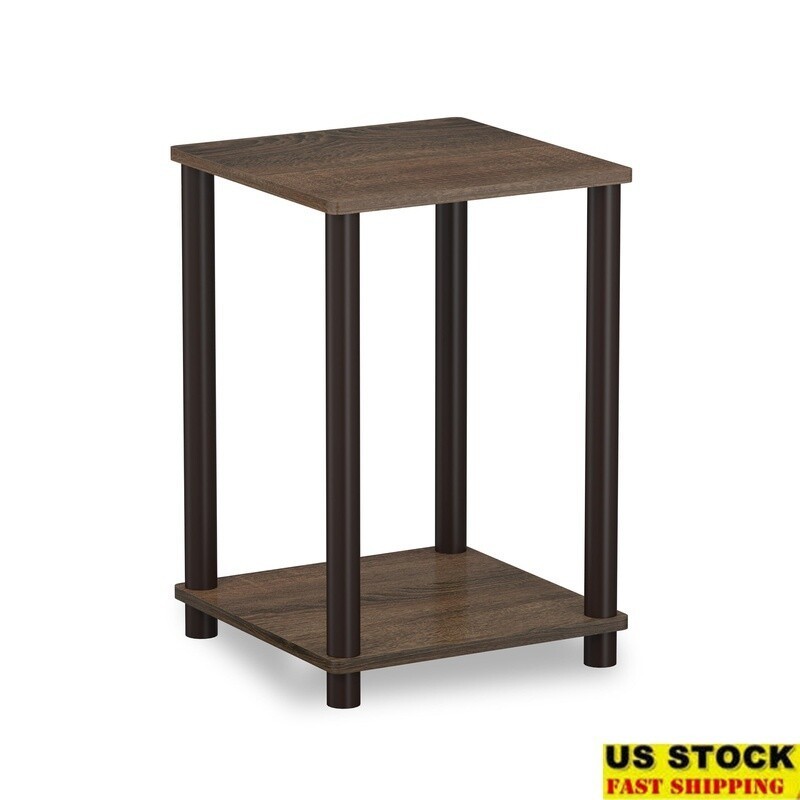 Turn-N-Tube End Table Indoor Plant Stand Easy Assembly Durable PVC Wood New