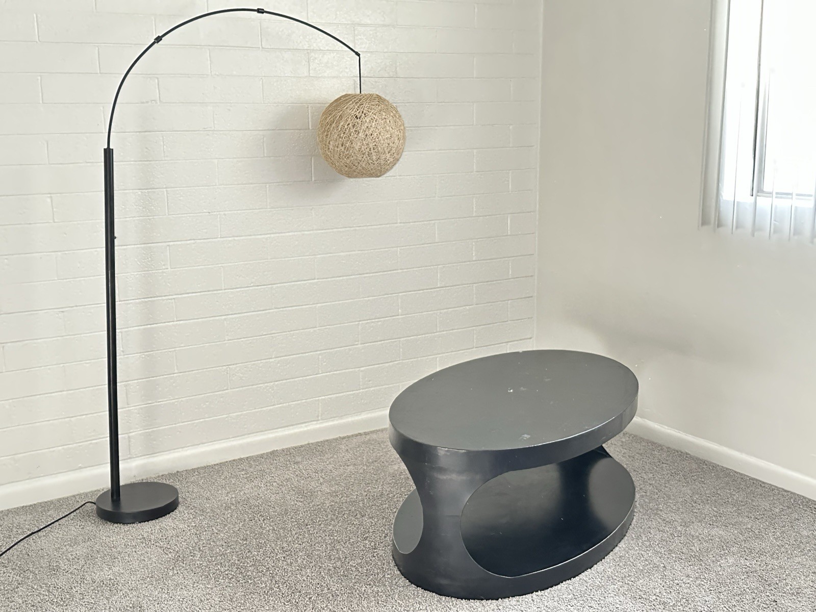 Oval Metal Coffee Table