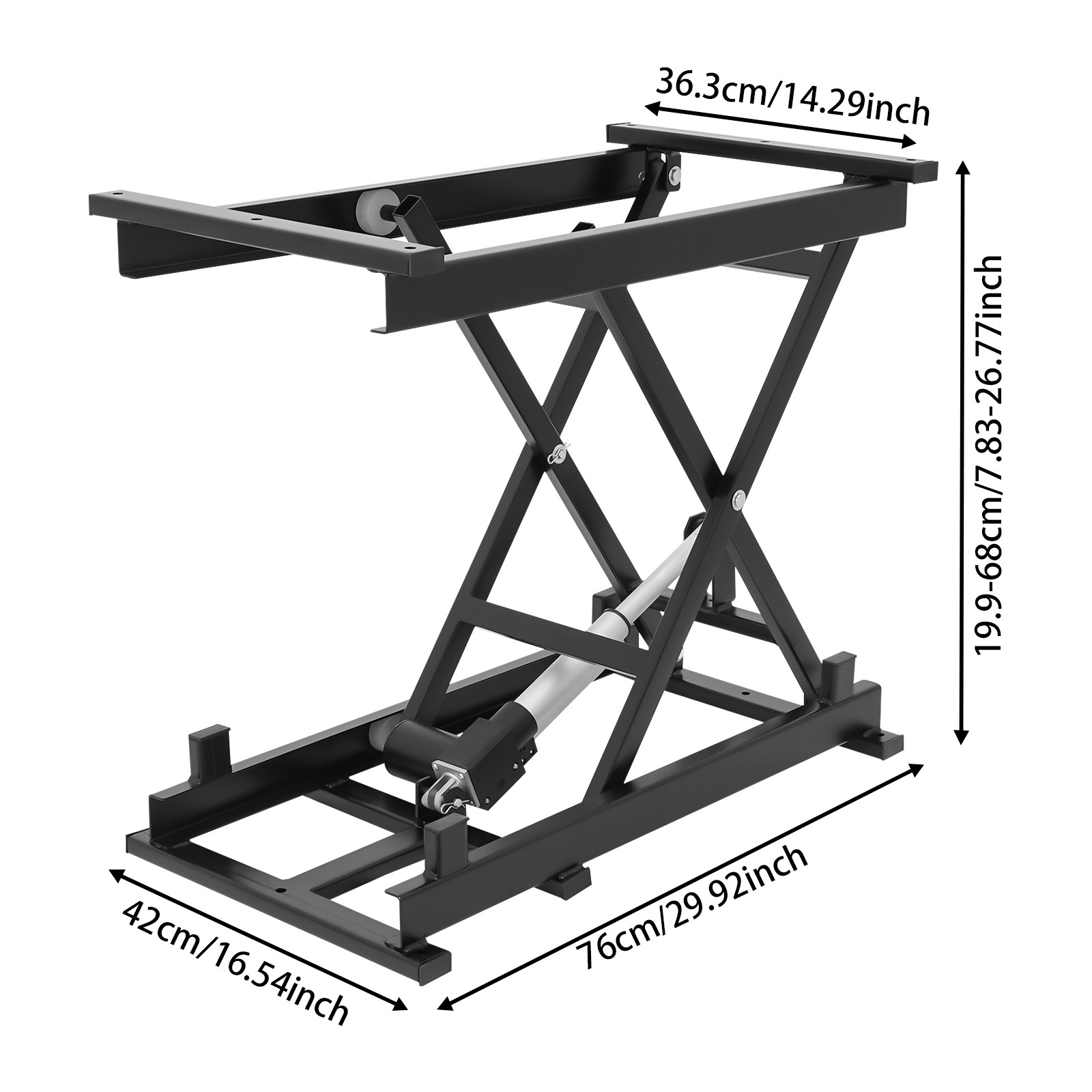 350LB Electric Scissor Lift Table with Remote Control, Adjustable Height