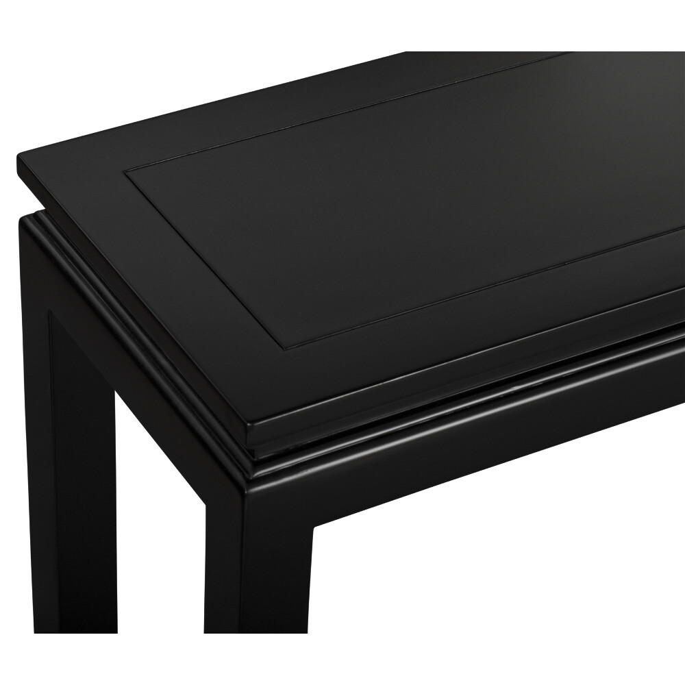 US Seller – Black Elmwood Zen Style Asian Console Table