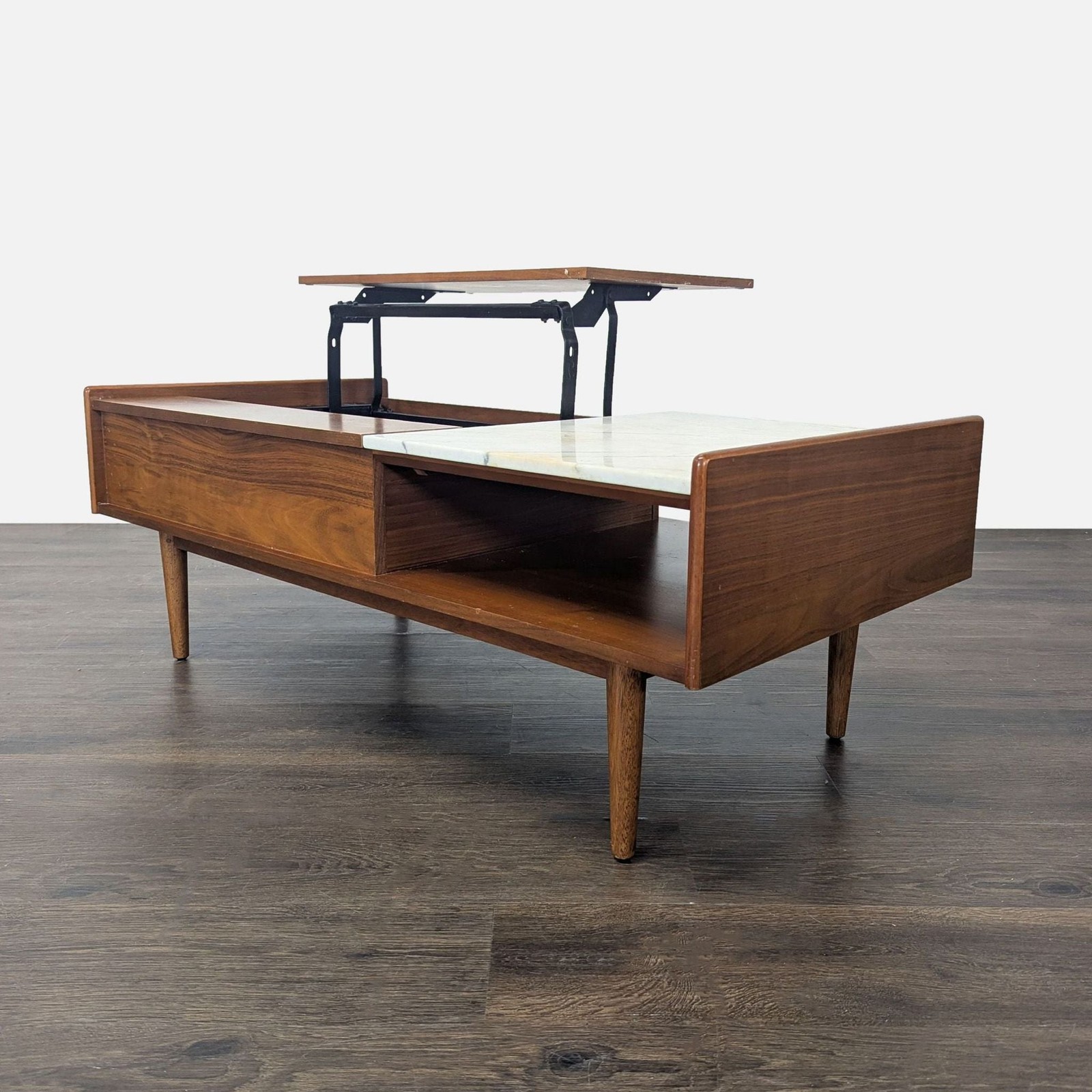 West Elm Marble & Wood Pop-UP Coffee Table