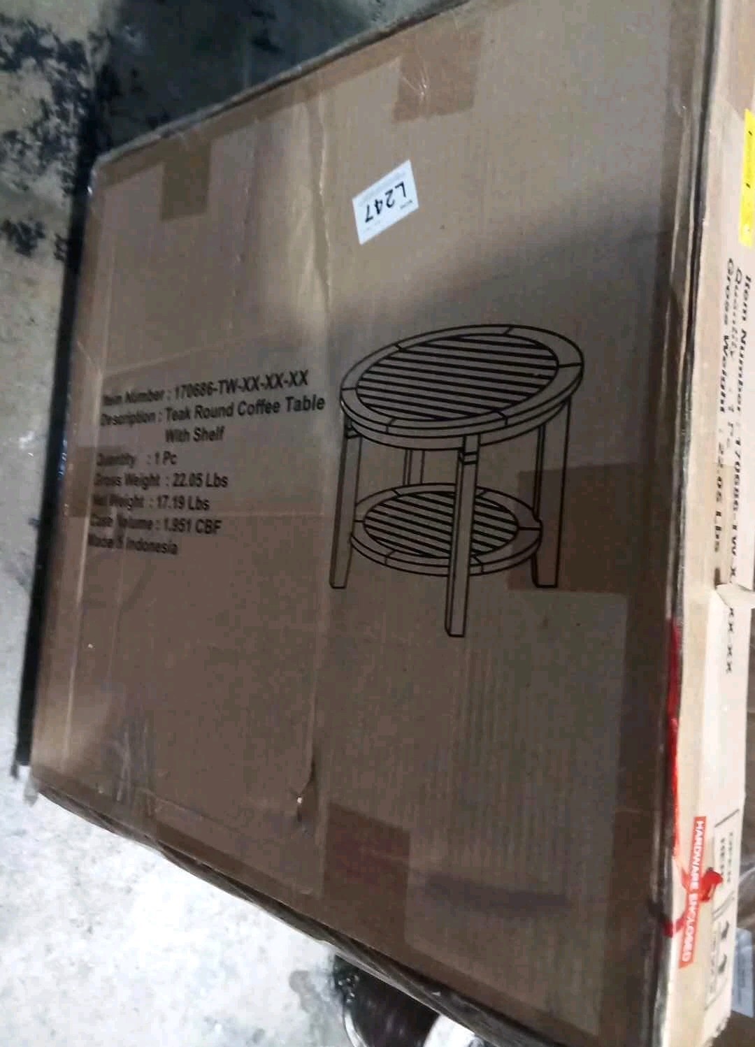 Cambridge Casual Heaton Round Outdoor End Table 24-in W x 24-in L 170686-TW-XX