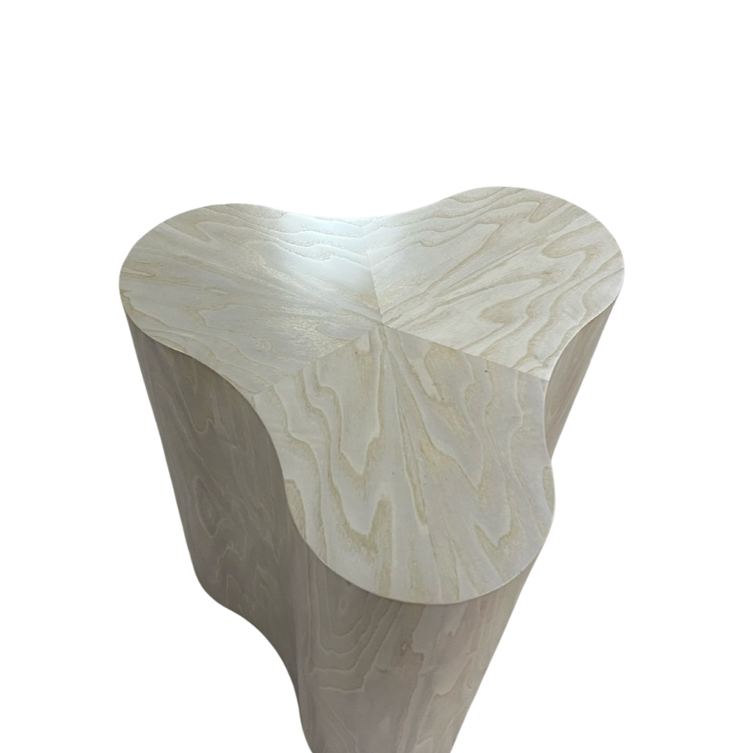 Arteriors Jojo Side Table Contemporary Wood W20in D17in H23in Beige Home Decor