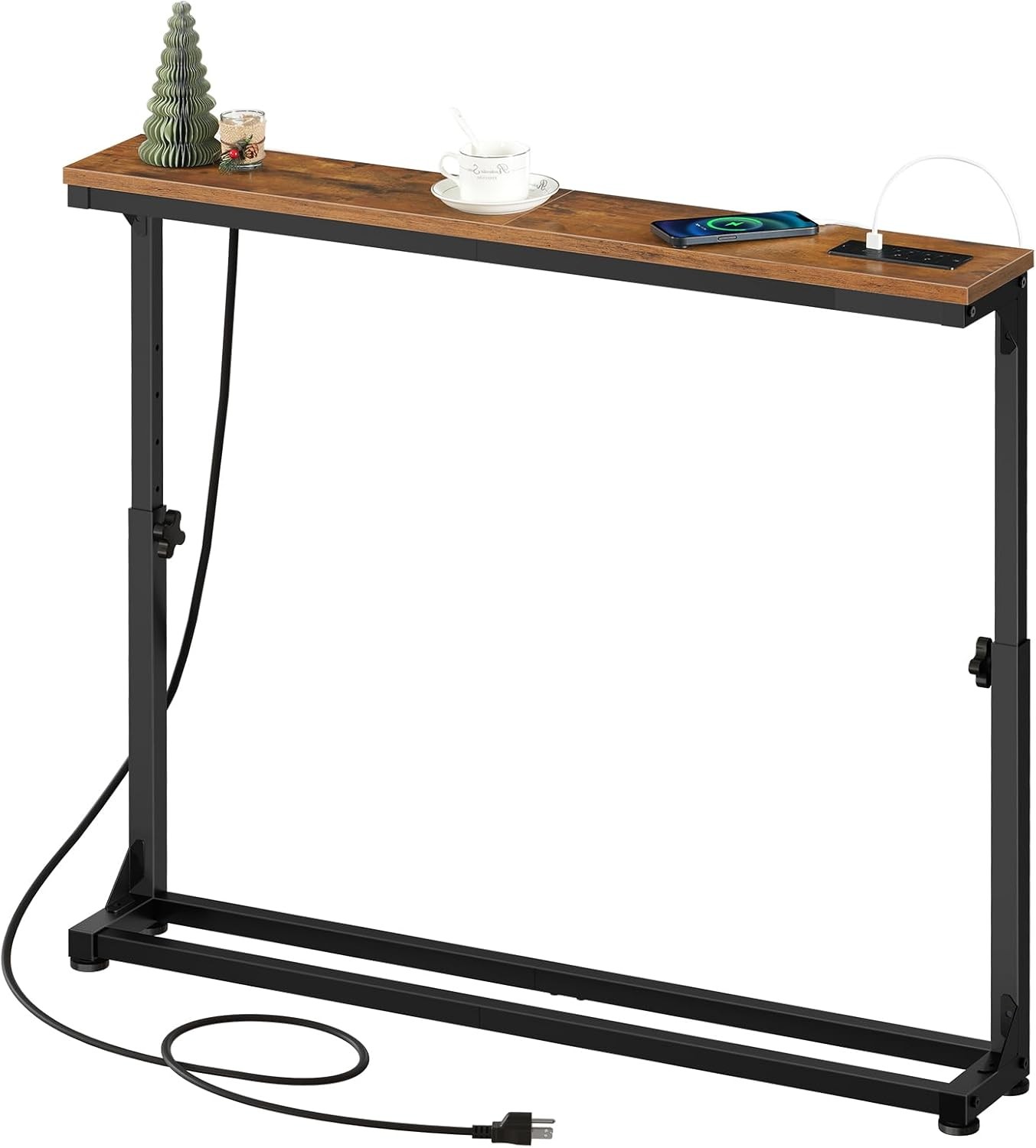 Console Table with Adjustable Height (25”-32.9”) Behind Couch Table Sofa Table