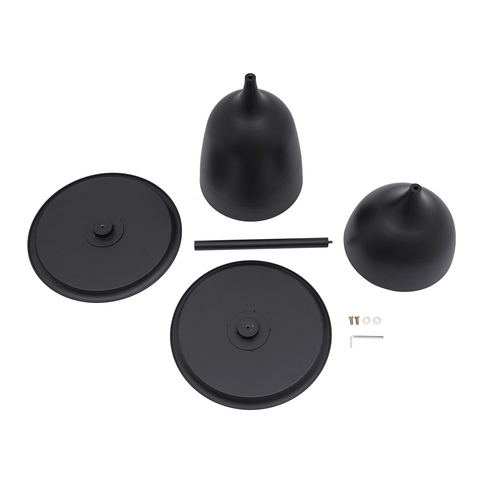 2-Pack Modern Round Side Tables in Iron for Living Room and Bedroom