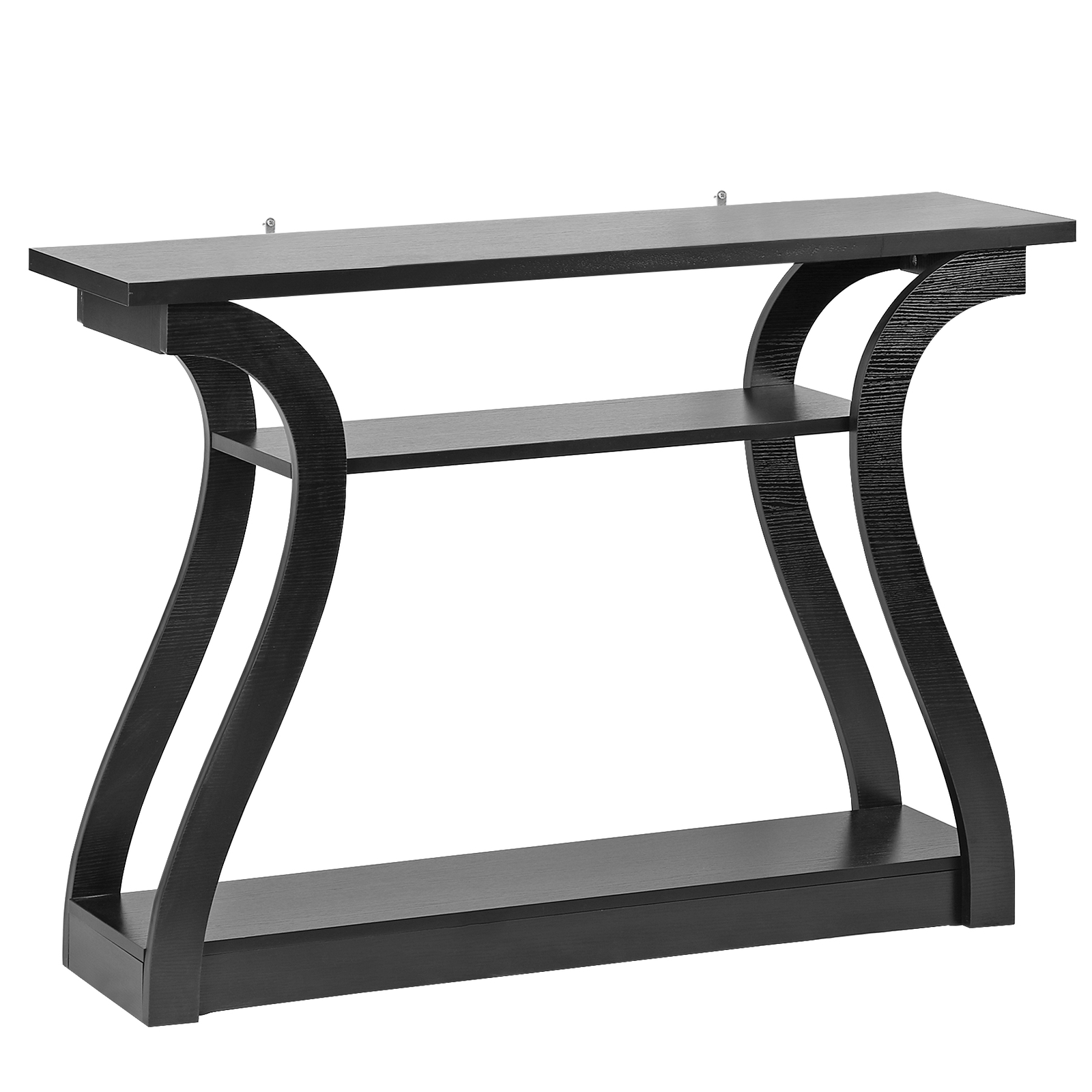 47″ Console Table Black Accent Side Stand Sofa Entryway Hallway Table Desk Wall