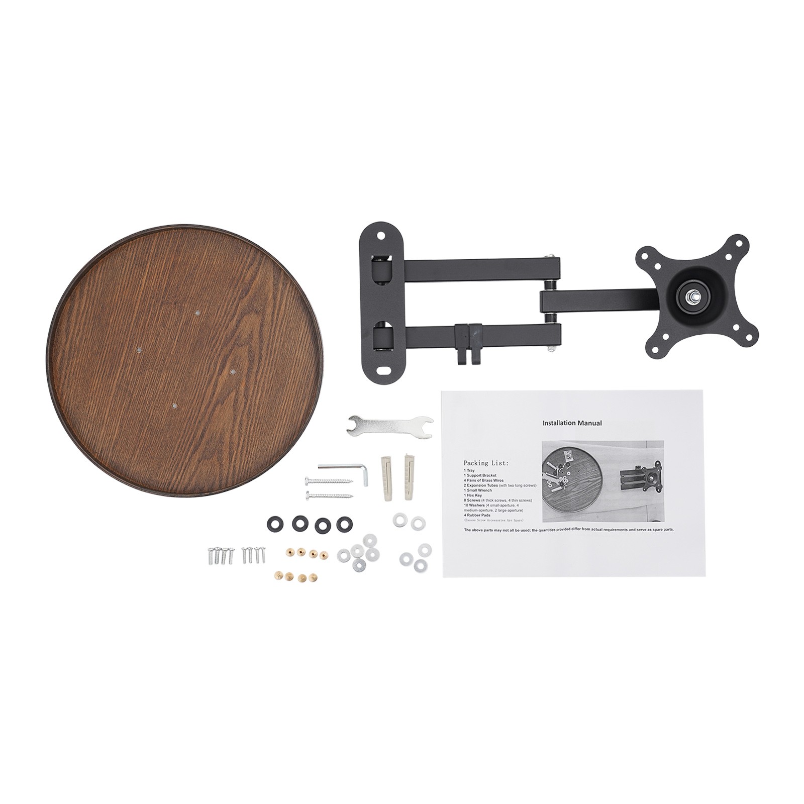 Wall Mount Folding Table Wood Retractable Desk Coffee Table Bedroom Living Room