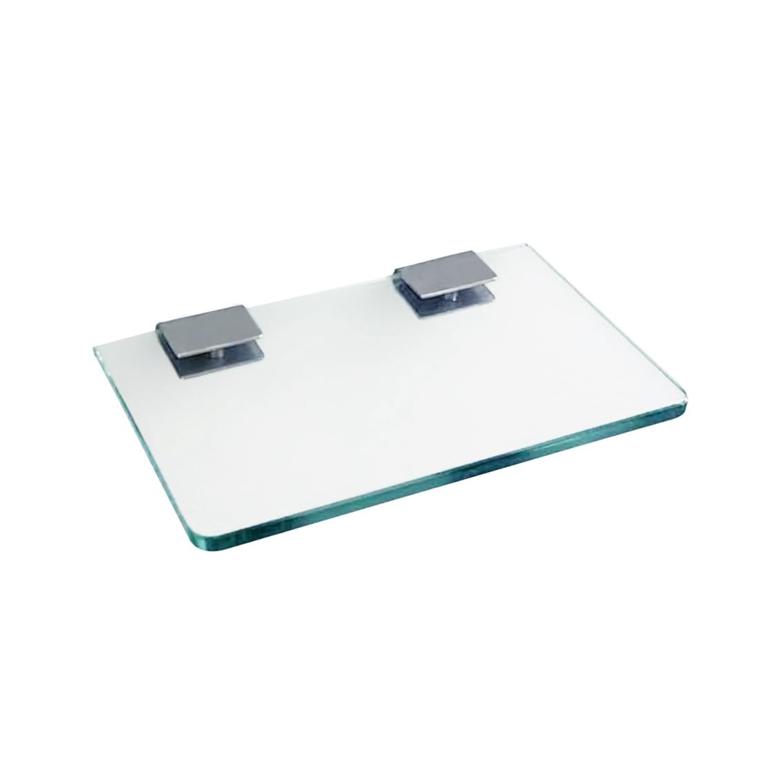 JMBL Wall Mounted Tempered Glass Floating Decorative 7.87 in, Transparent