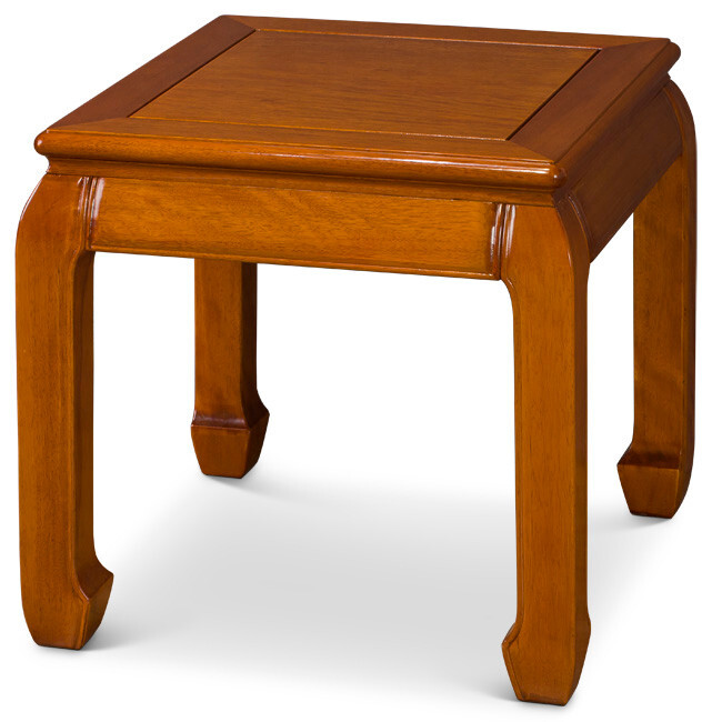 US SELLER – Natural Finish Rosewood Chinese Ming Side Table