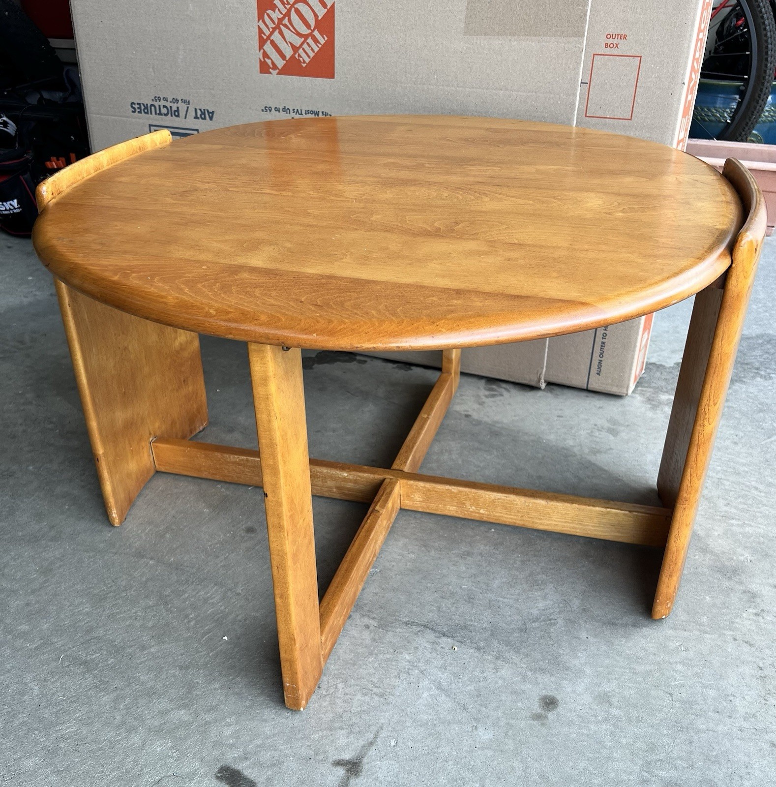 Extremely Rare! Haywood Wakefield streamline deco,mcm coffee/cocktail table