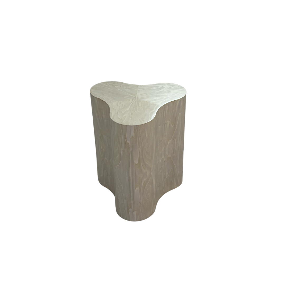 Arteriors Jojo Side Table Contemporary Wood W20in D17in H23in Beige Home Decor