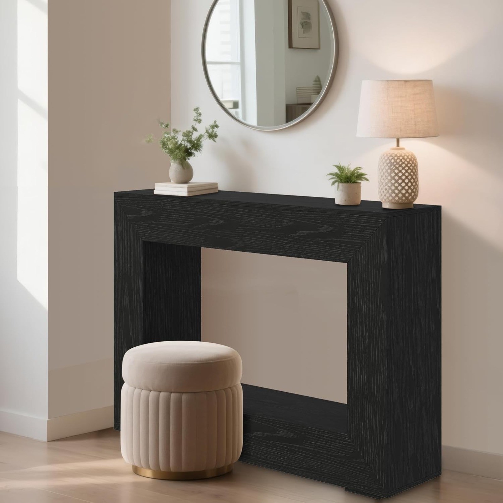 1PC Console Table Storage Sofa Table Open Shelf for Hallway Living Room Entryway