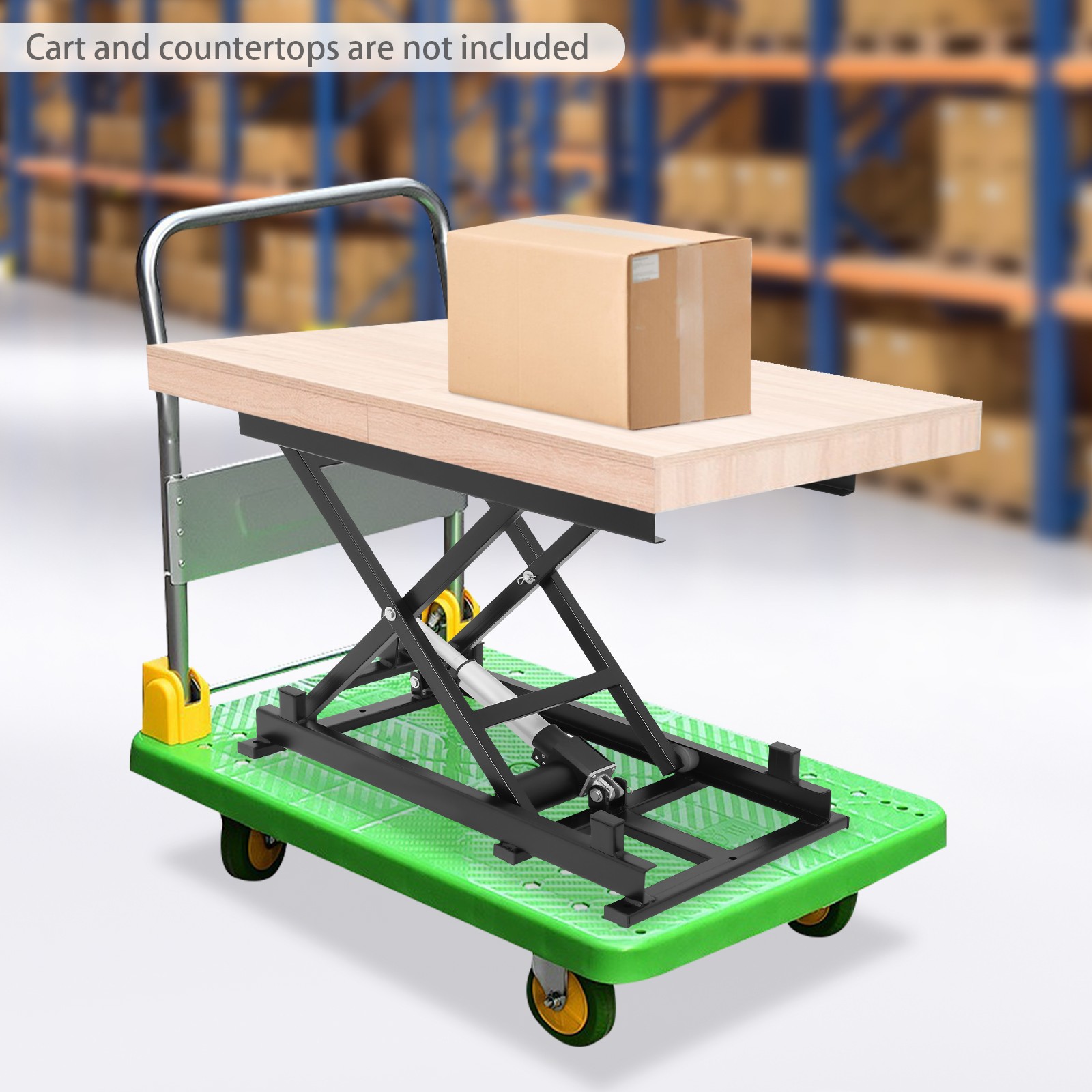 350LB Electric Scissor Lift Table with Remote Control Adjustable Height