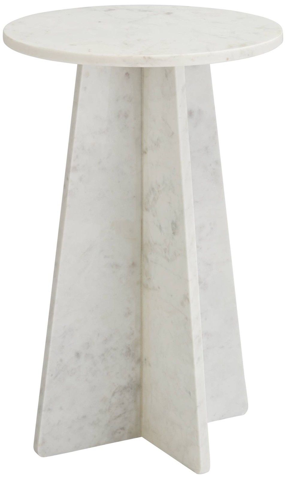 Possini Euro Dulce 22″ High White Marble Side Table