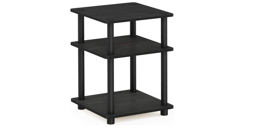 3 Tier End Table Side Night Stand Home Furniture Office Sturdy Wood Bedroom PVC