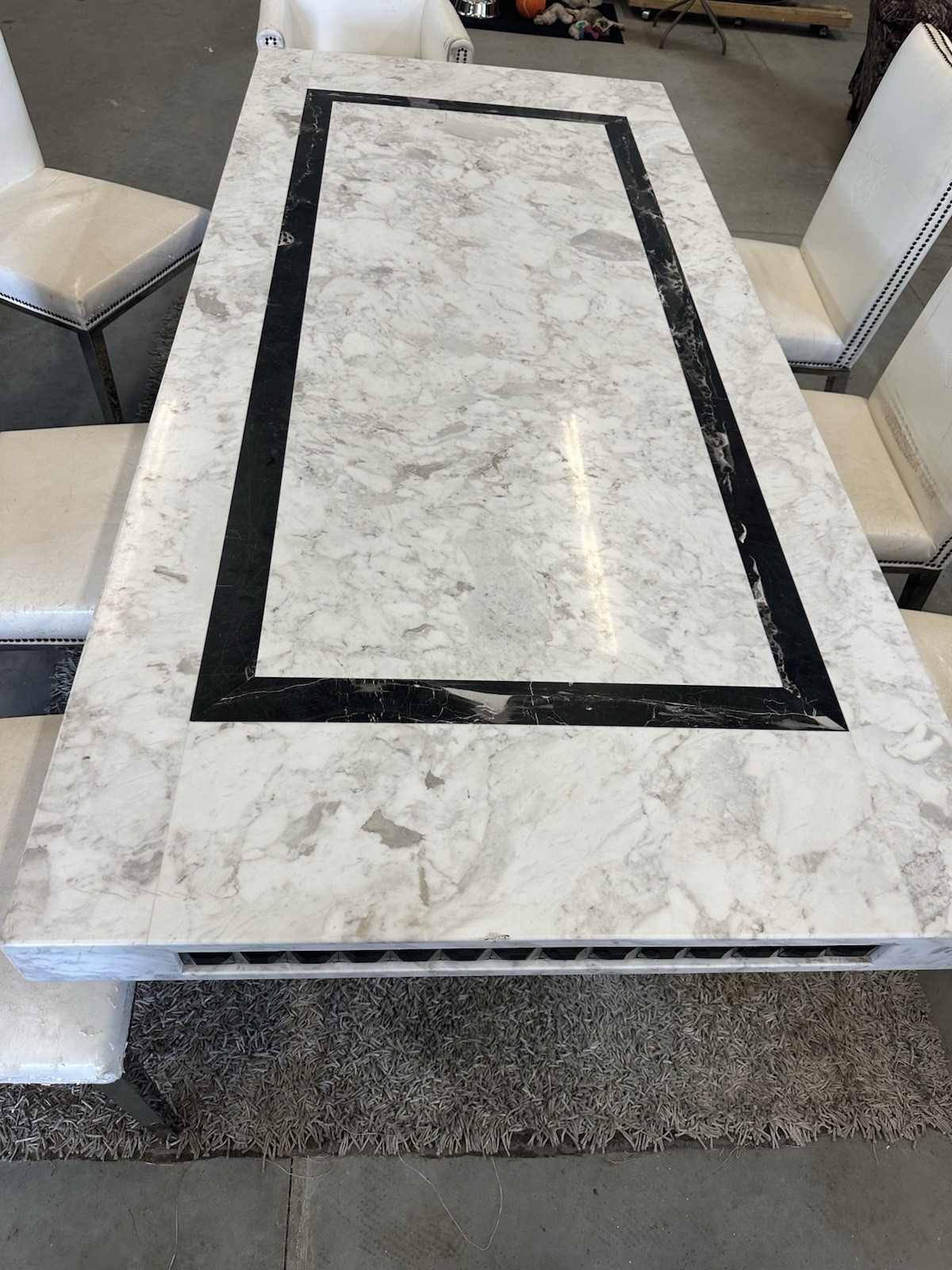 Solid Marble Table Top And Base