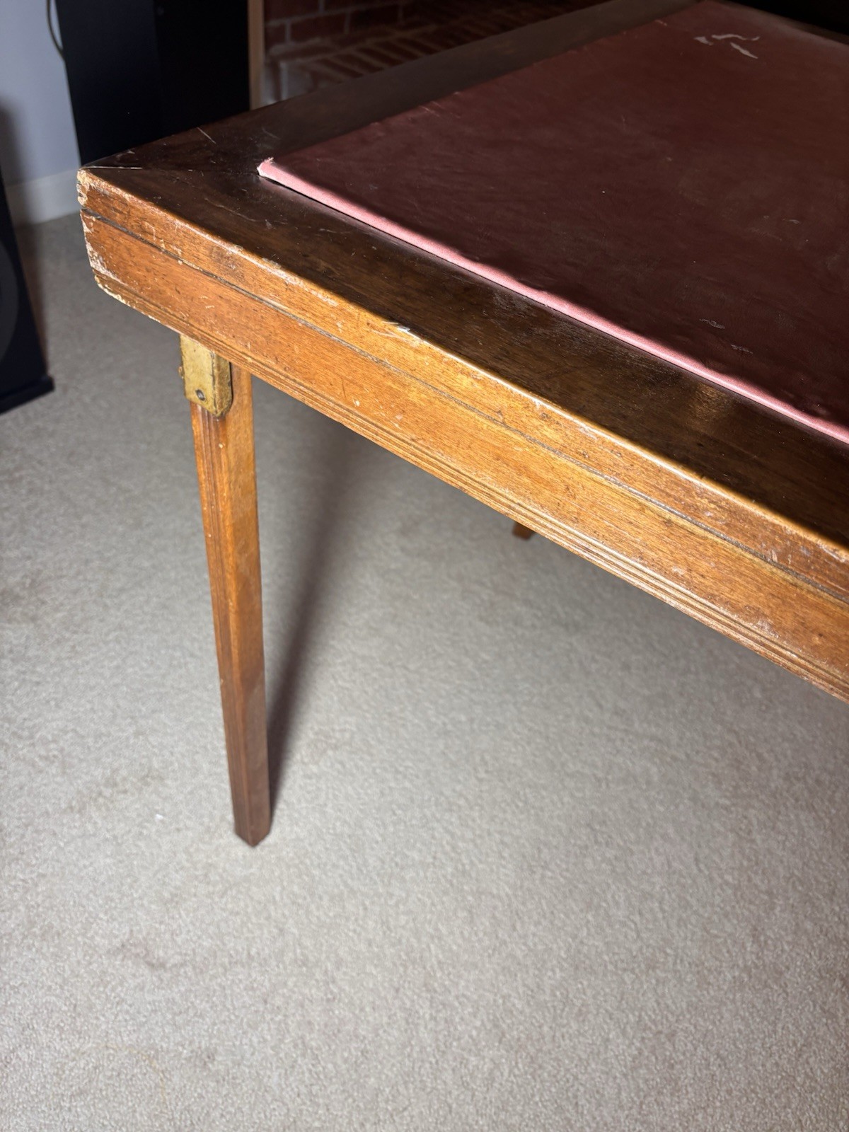 Vintage Card Table Leg O Matic 29″x29″ Folding Wood Table