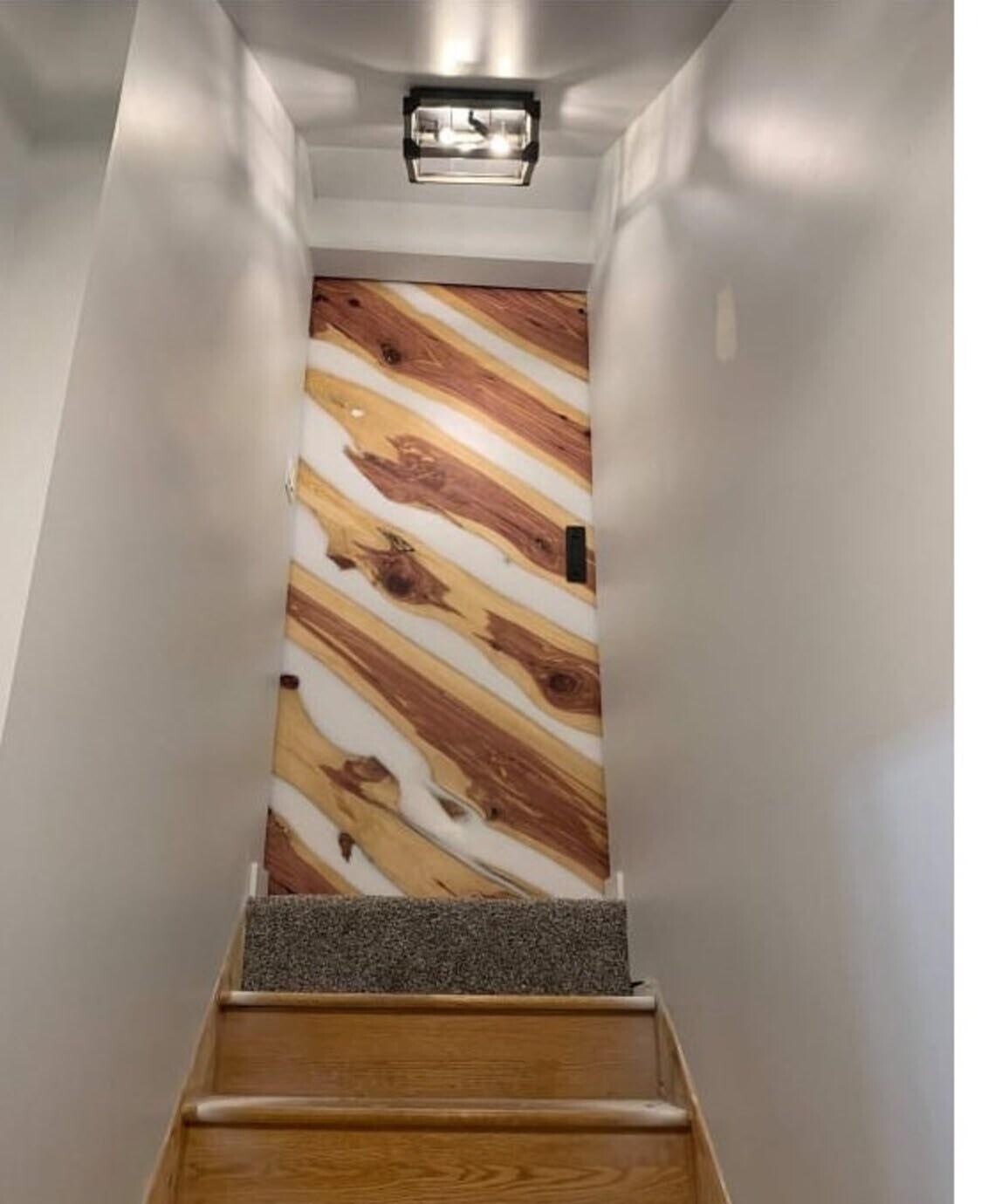 72″x30″ Custome Made River Epoxy Home Door, Handmade,Epoxy River Door ,Barn door