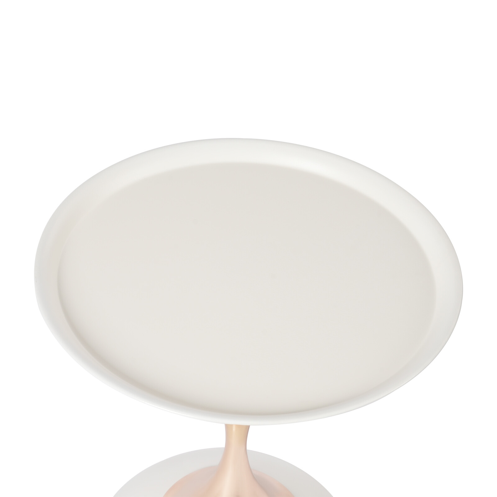 Modern Side Table Round End Table Bedside Table Metal Nightstand White Sofa Desk