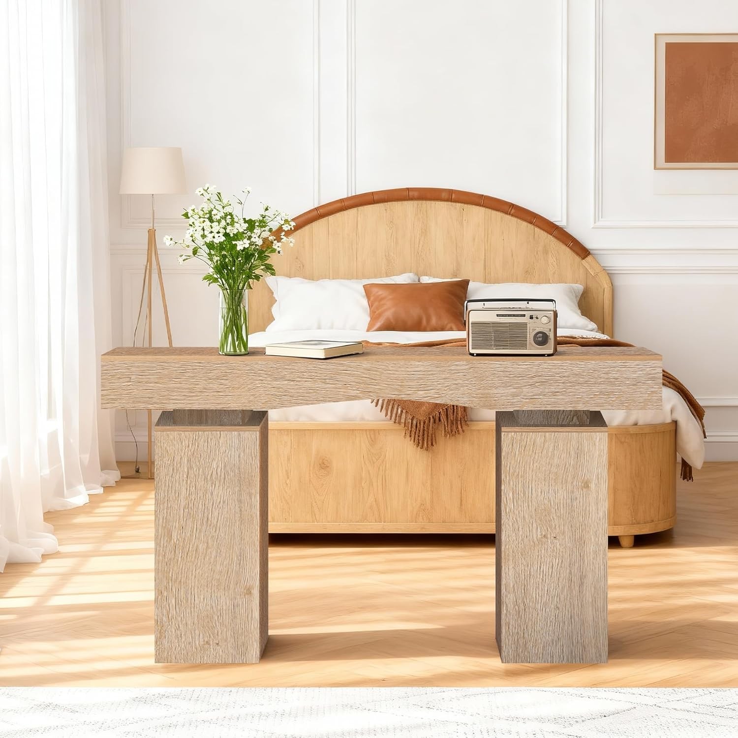 Behind Couch 63 Inch Long Entryway Table Console Table Sofa Table for Entrance