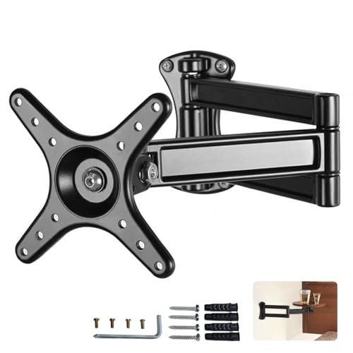Floating Nightstand Rotatable Brackets,Small Round Side Medium-15.7 in-1pcs