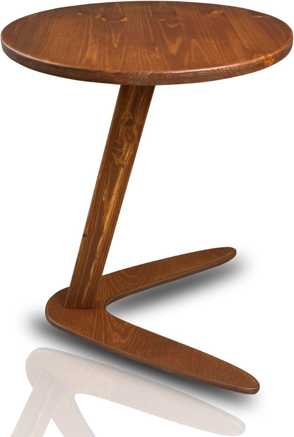 C-Shaped Handmade Solid Wood End Table Side Table Couches Sofa Tables Slide New