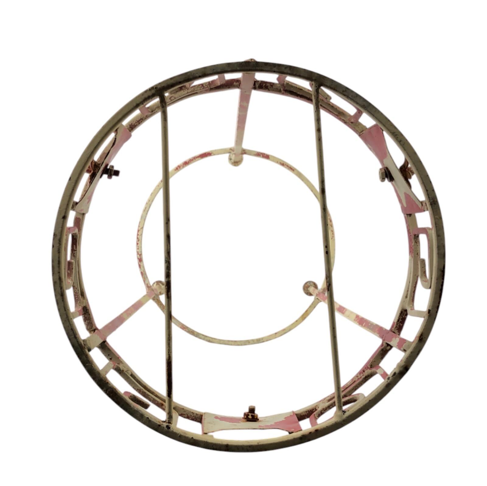 Round Patio Lightweight Metal Side Table Indoor/Outdoor Small 25 x 11 x 11″