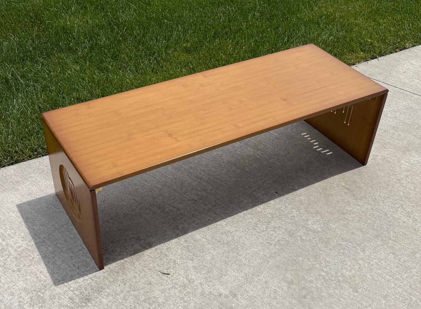 Japanese Bamboo Foldable Floor Table Low Coffee Table Compact Design 39.4″