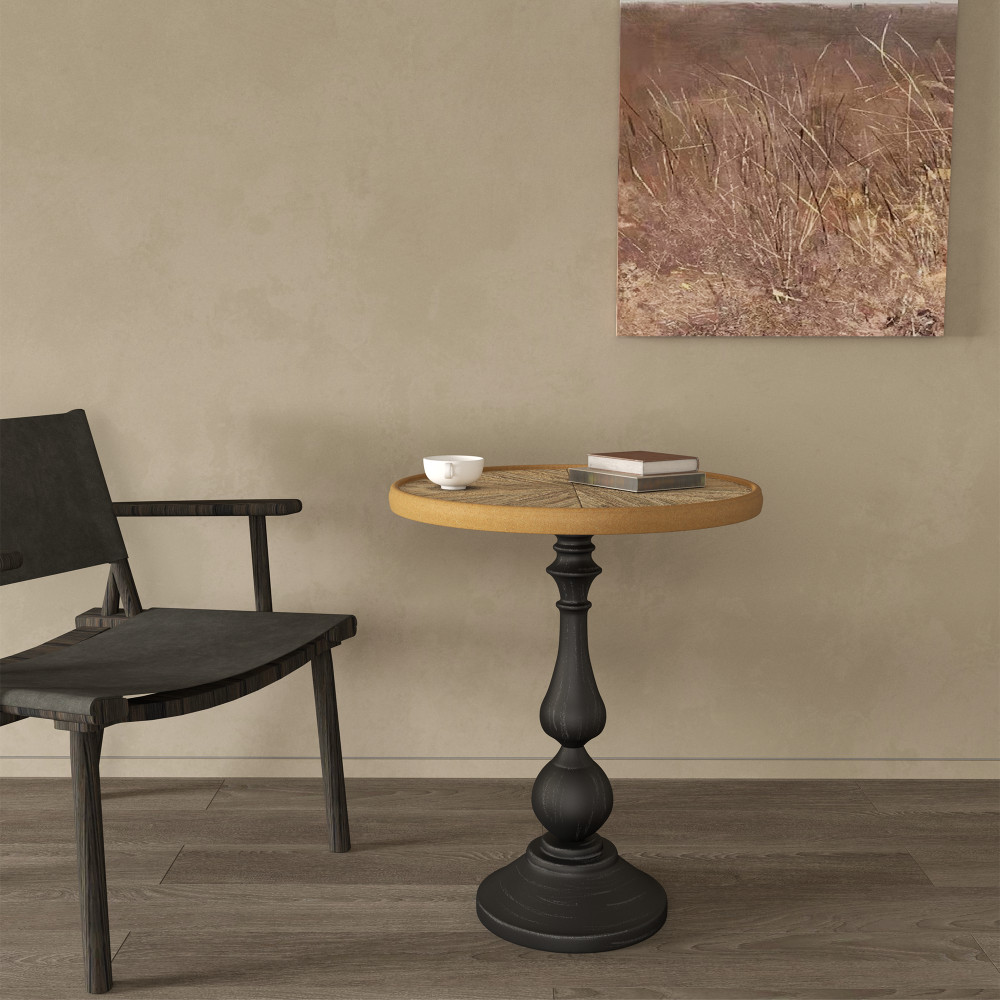 Wooden End Tables Retro Side Table Coffee Side Table Small Round Tea Table