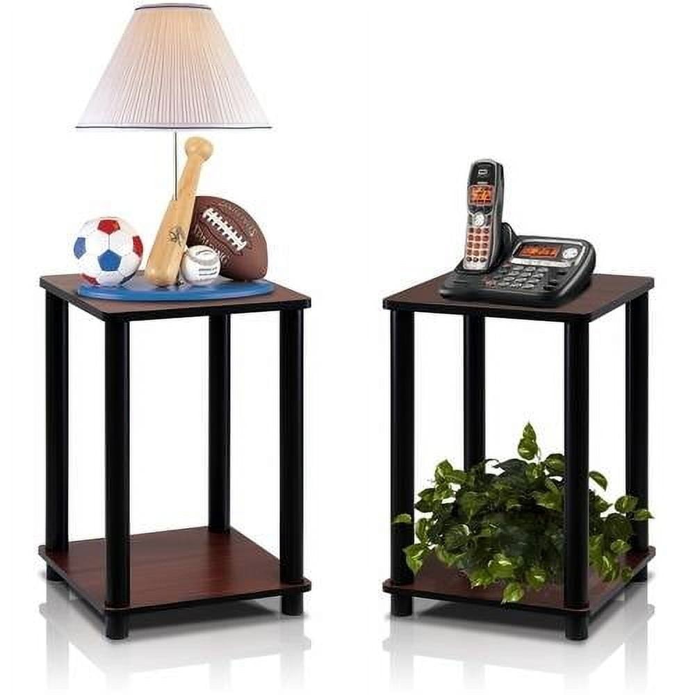 End Table Brown & Walnut W/ Easy Assembly & Versatile Use for Any Room