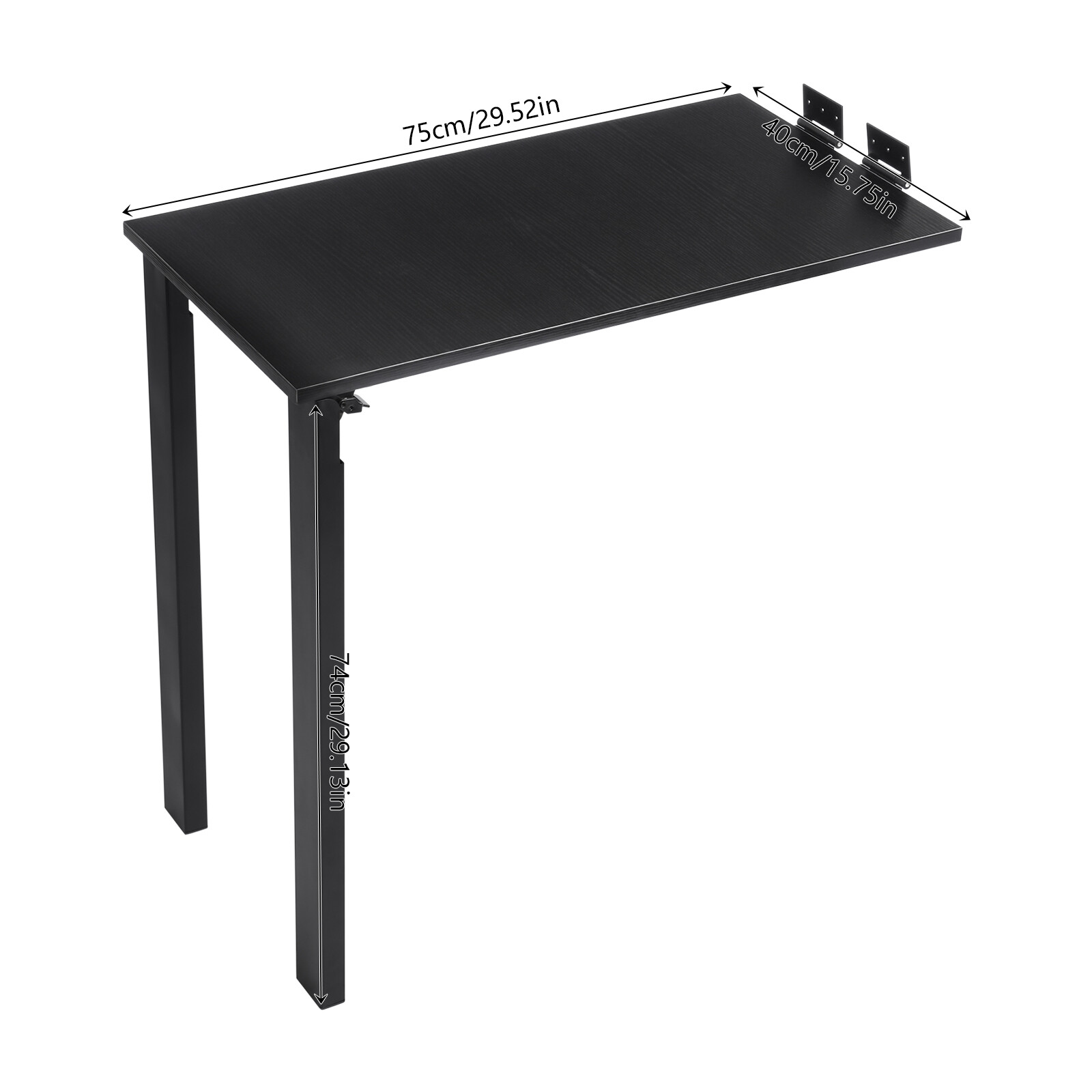 Wall Mounted Floating Folding Table Laptop Desk Home Office 29.52*15.75*29.1 in