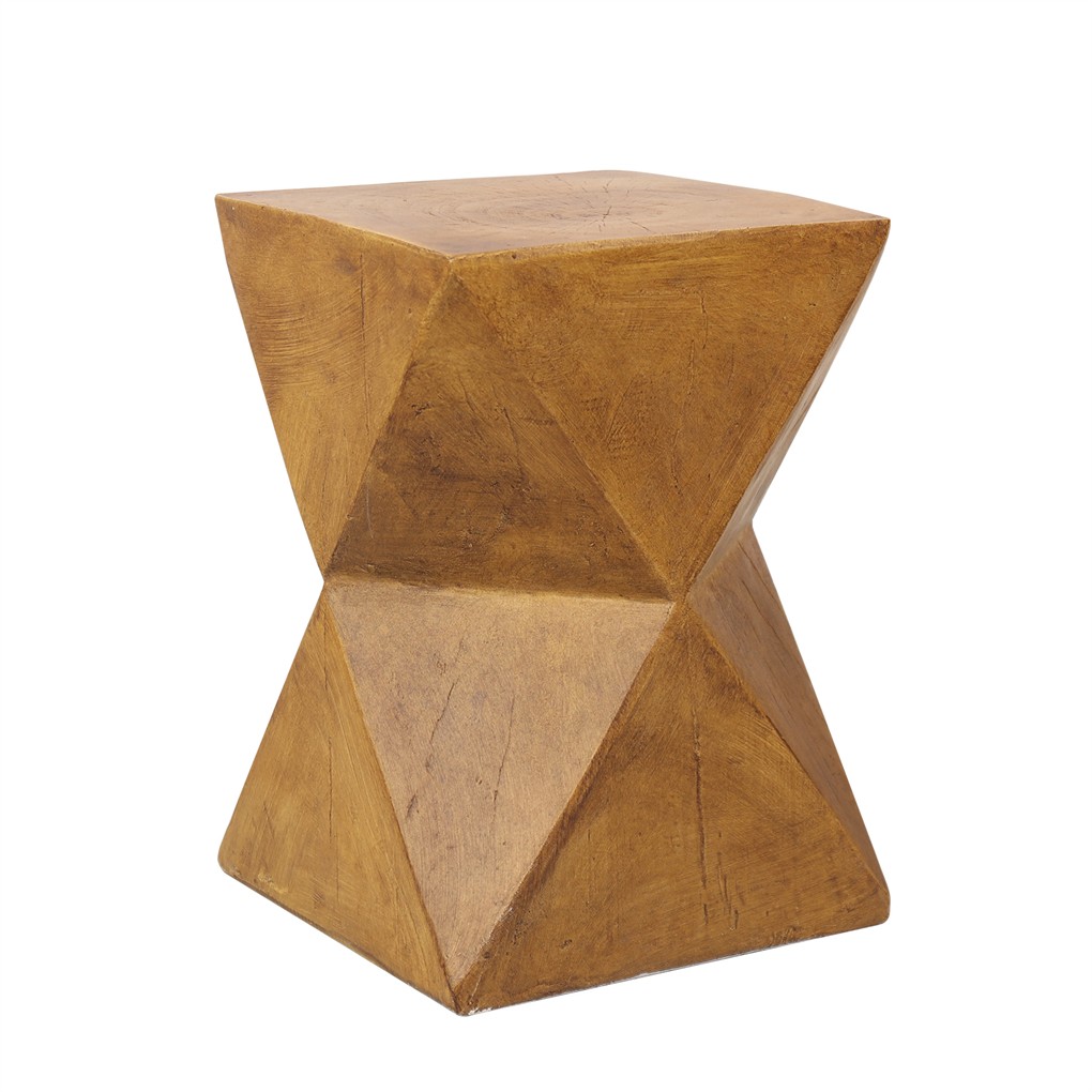 Unique Geometric Concrete Side Table Accent Table Garden Table Outdoor Furniture