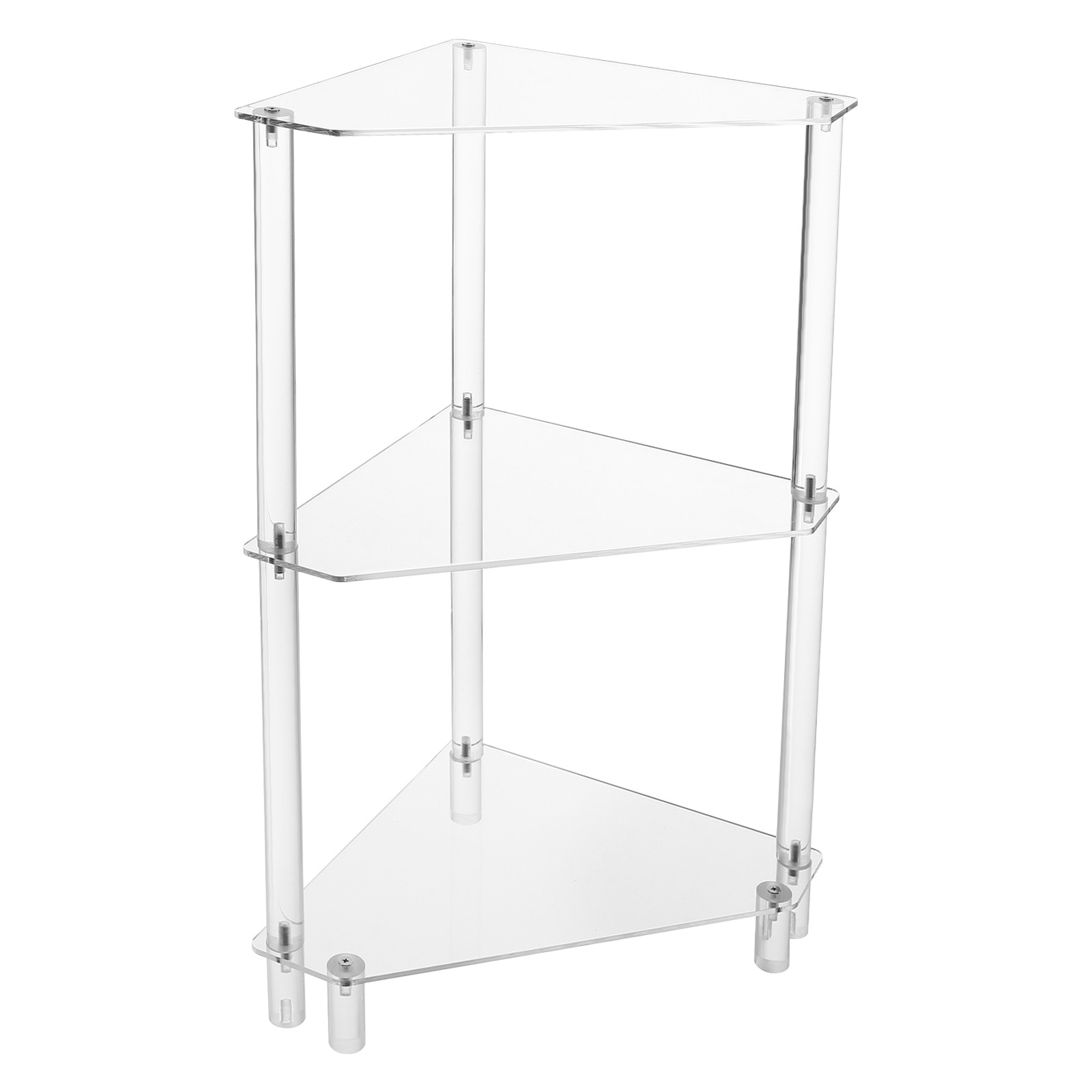3-Tier Triangle End Table,Side Table,Side Table for Living Room,Bedroom,Bathroom