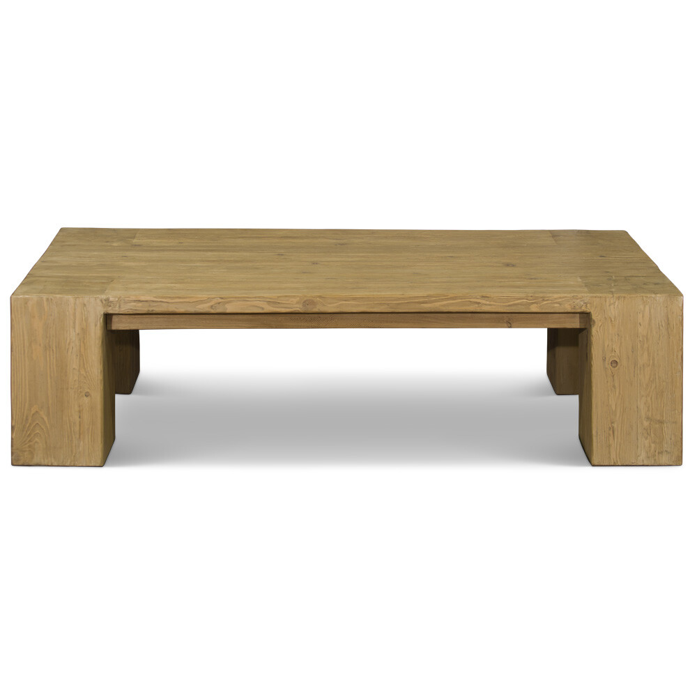 US Seller – Reclaimed Solid Wood Block Coffee Table