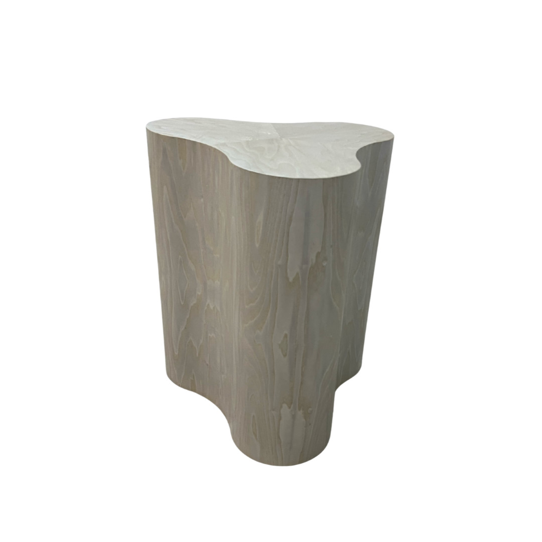 Arteriors Jojo Side Table Contemporary Wood W20in D17in H23in Beige Home Decor