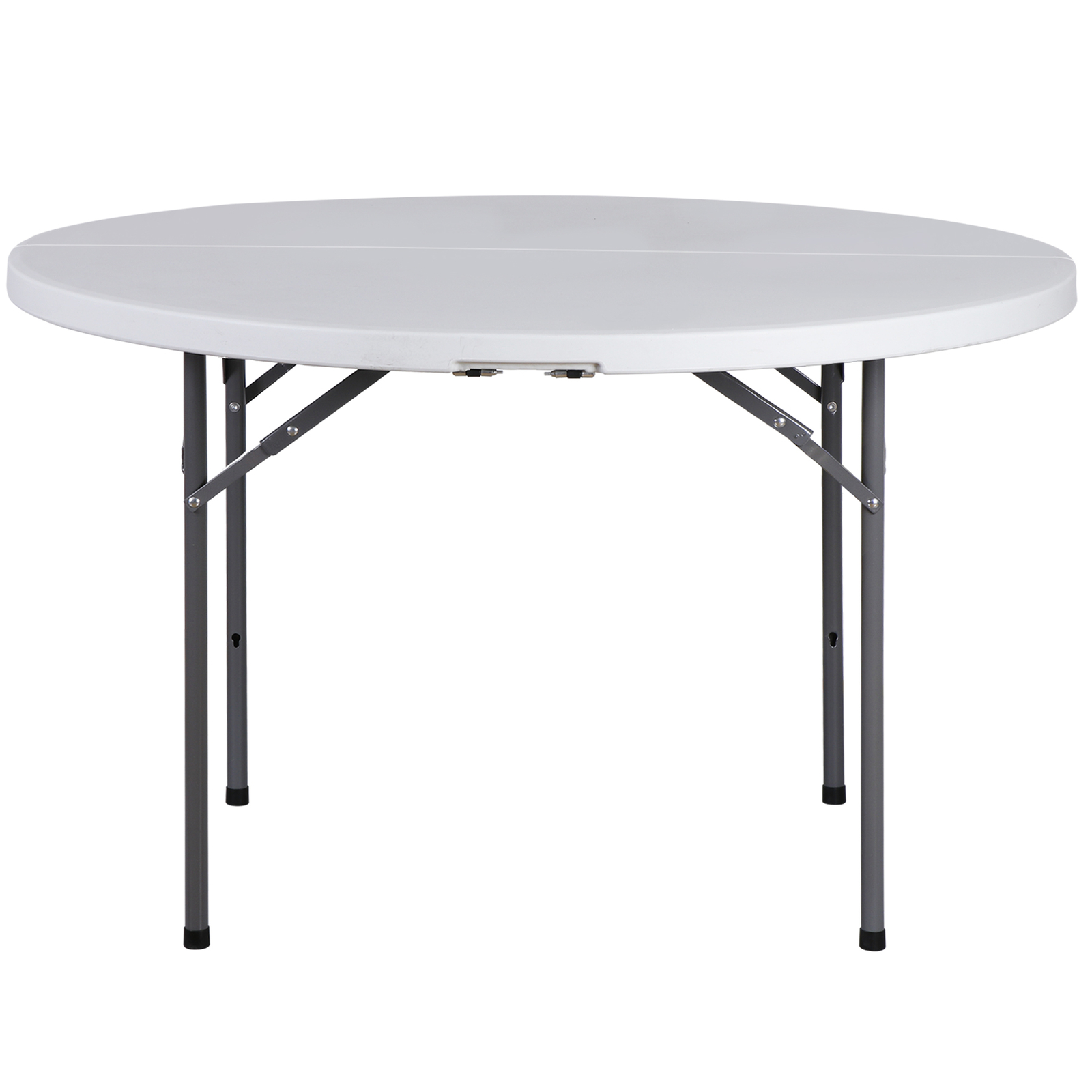 4ft Camping and Utility Height Adjustable Craft Folding Carry Table White
