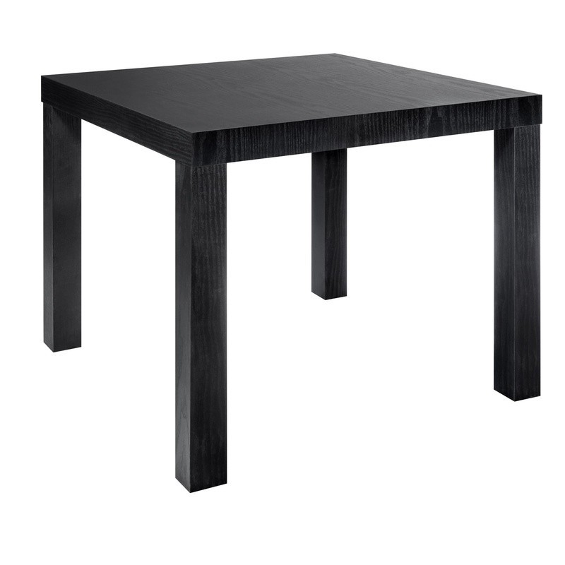 Minimalist End Table PVC Laminated Water Resistant Indoor Small Space Furniture