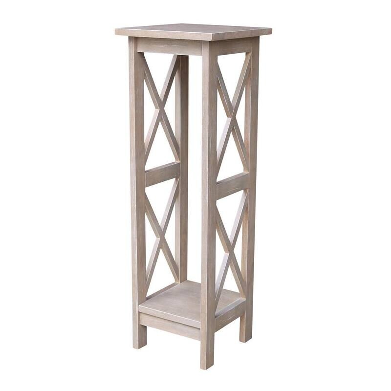 Tall Plant Stand For Indoor Display Shelf Small Narrow Corner Accent Table Wood