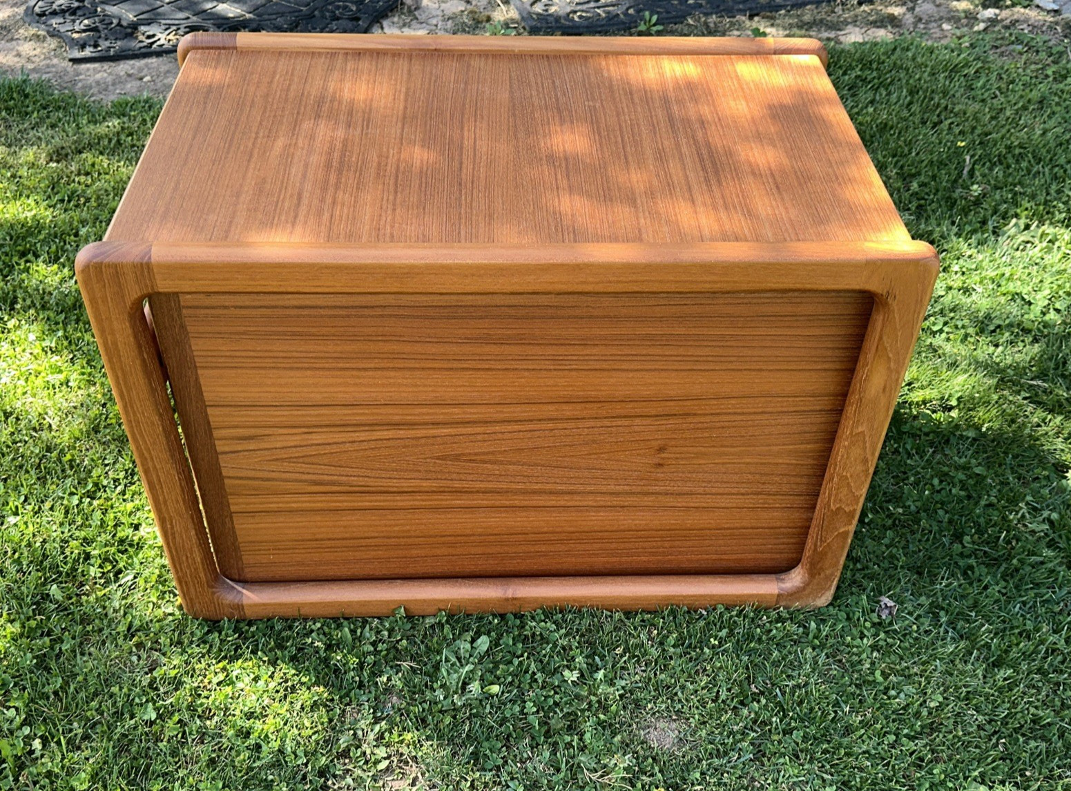 MCM Danish Teak Side Table Bar / Storage By Kai Kristiansen Mobelfabrik 60″S