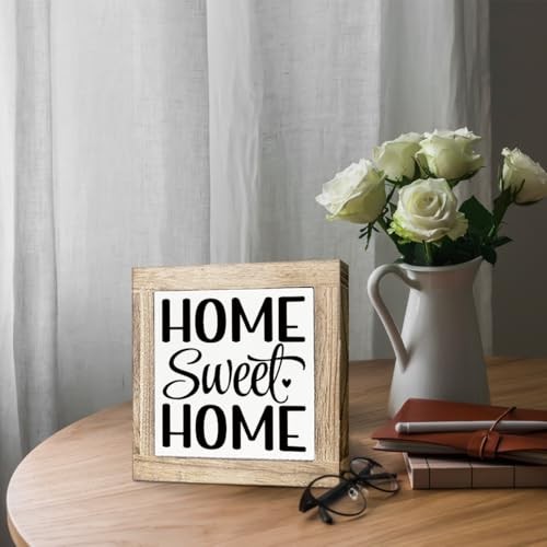 Housewarming Gifts, Home Sweet Home Sign, Front Door Decor, Wooden Box Color12