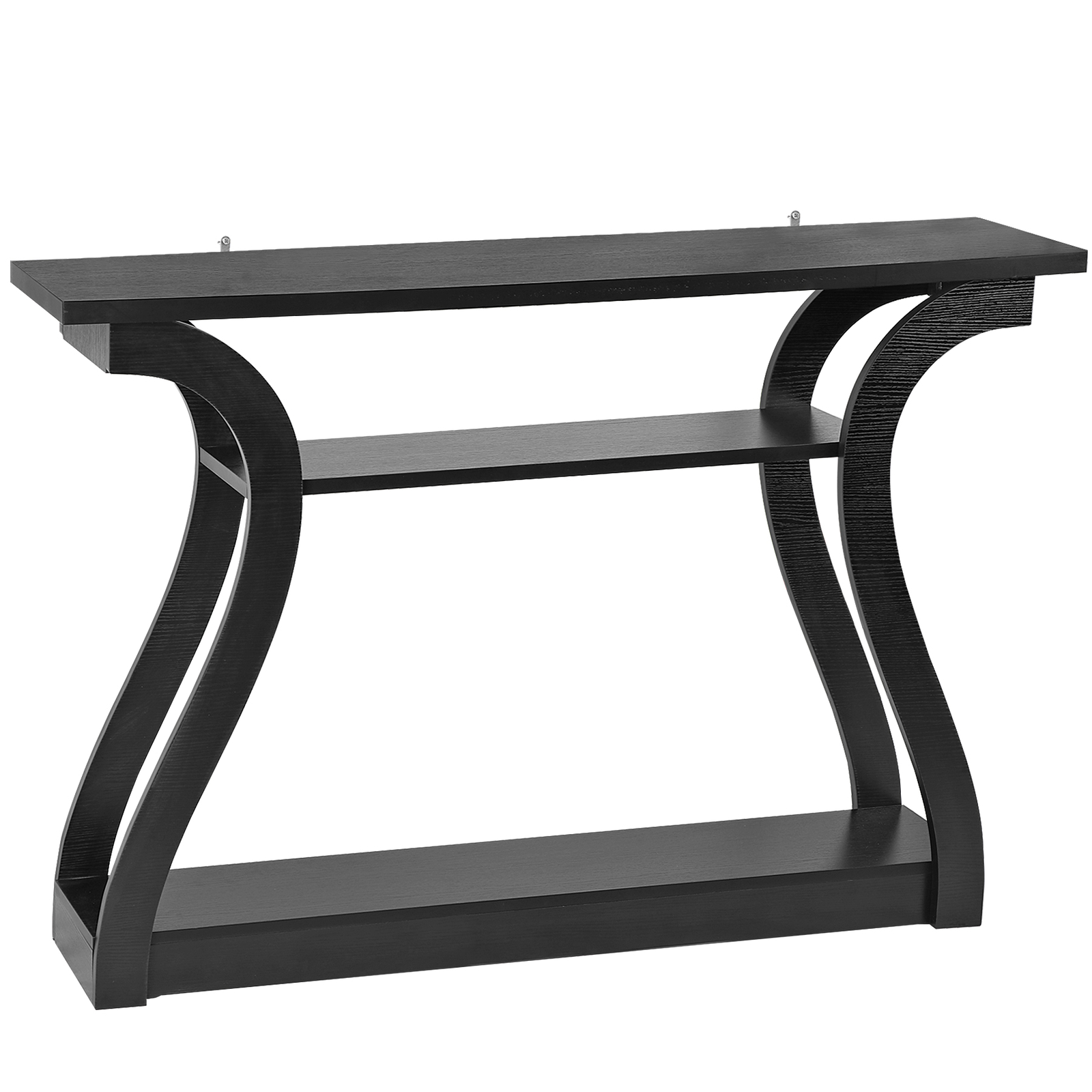 47″ Console Table Black Accent Side Stand Sofa Entryway Hallway Table Desk Wall